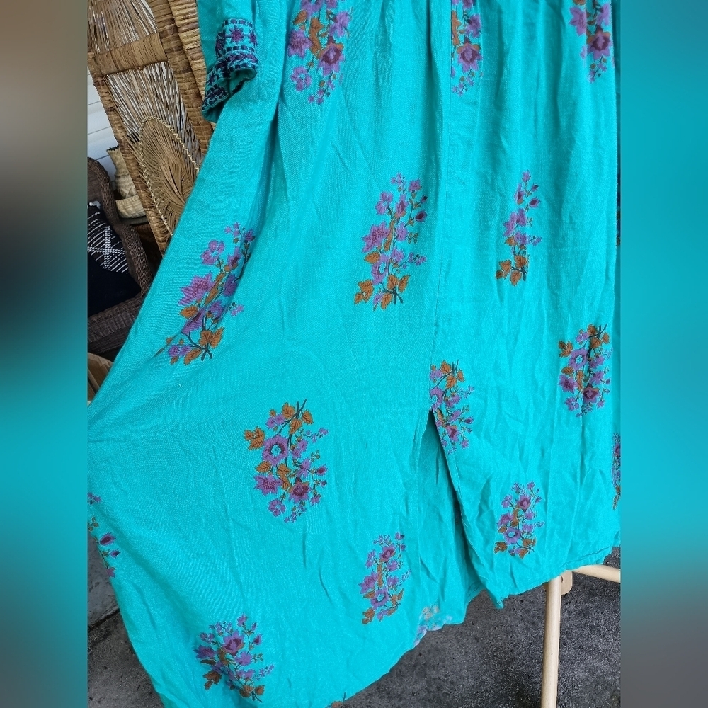 AVAASA MIX N' MATCH Floral Print Flared Kurta_XL - Picture 7 of 9